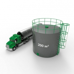 Резервуар (емкость) вертикальный стальной РВС 200 кубов 