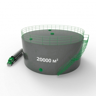 Резервуар (емкость) вертикальный стальной РВС 20000 кубов 