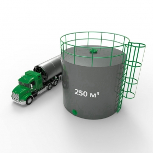 Резервуар (емкость) вертикальный стальной РВС 250 кубов 