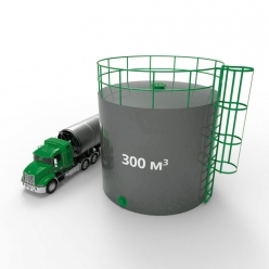 Резервуар (емкость) вертикальный стальной РВС 300 кубов 