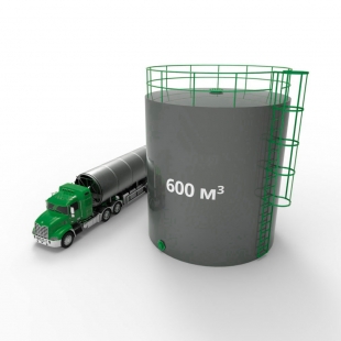 Резервуар (емкость) вертикальный стальной РВС 600 кубов 