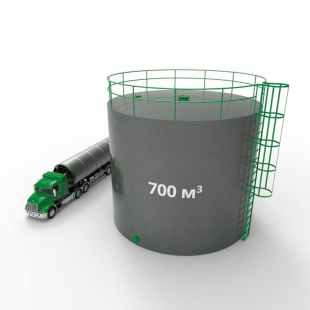 Резервуар (емкость) вертикальный стальной РВС 700 кубов 