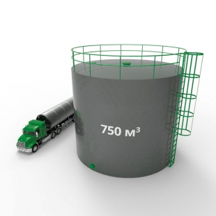 Резервуар (емкость) вертикальный стальной РВС 750 кубов 