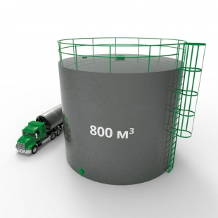 Резервуар (емкость) вертикальный стальной РВС 800 кубов 