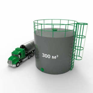 Резервуар (емкость) вертикальный стальной с понтоном РВСП 300 кубов 