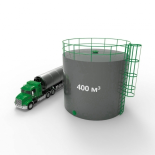 Резервуар (емкость) вертикальный стальной с понтоном РВСП 400 кубов 